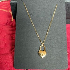 Chain 14k real gold 16, 18 inches.Elegant heart pendants.